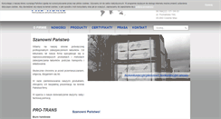 Desktop Screenshot of pro-trans.pl